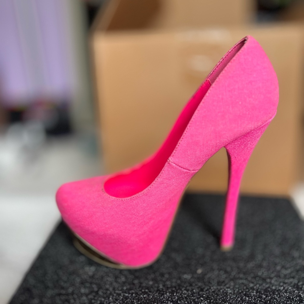 Hot Pink Platform Stiletto Heels